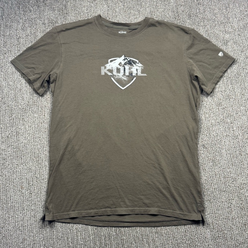 Kuhl Born In The Mountains T-Shirt Wildfibre Short Sleeve Mens XL Brown